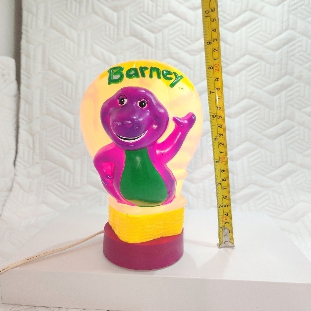 Vintage Barney Lamp childrens Hot Air Ballon 1992 Collectible electric works - Picture 6 of 12